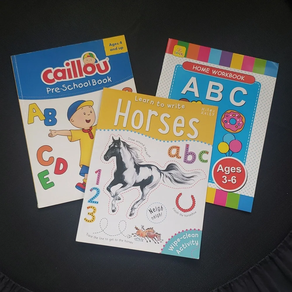 3 Pre-school Learning Books Ages 4 and up
